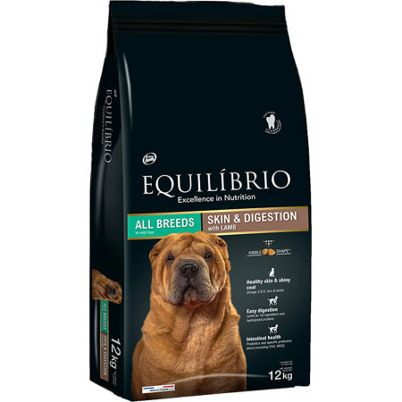 EQUILIBRIO DOG LAMB SKIN & DIGESTION 12kg