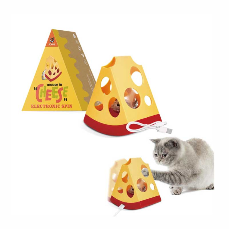 185870 - ERRATICAT MOUSE IN CHEESE ΔΙΑΔΡΑΣΤΙΚΟ ΠΑΙΧΝΙΔΙ ΓΑΤΑΣ FOFOS - Pet shop Petsite.gr - Fofos