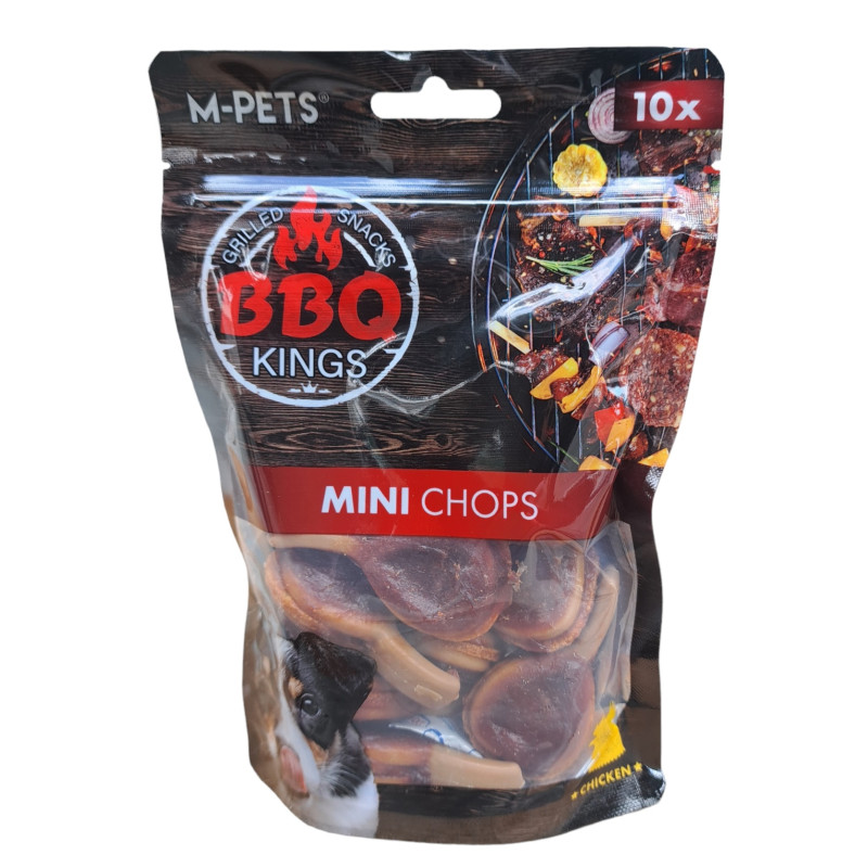 19041099 - BBQ KINGS MINI CHOPS 10pcs 135gr ΛΙΧΟΥΔΙΑ ΣΚΥΛΟΥ - Pet shop Petsite.gr - M-Pets