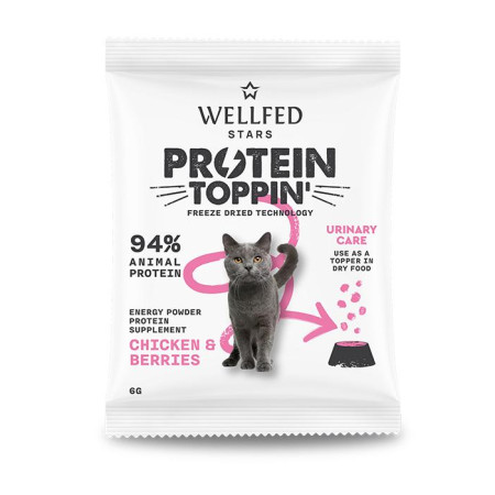 PROTEIN TOPPIN' ΚΟΤΟΠΟΥΛΟ & ΜΟΥΡΑ FREEZE DRIED 6gr WELLFED