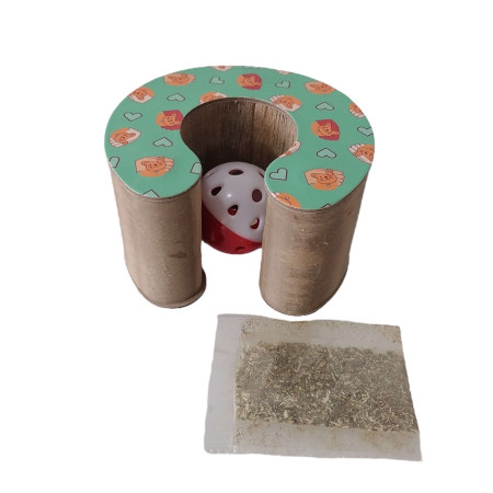 CAT PAPER TOY CRAZY WIZZARD 11*10*7cm PET INTEREST