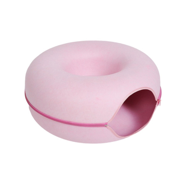 25405 - TUNEL PET BED PINK 60*60*28cm PETINTEREST - Pet shop Petsite.gr - Pet Interest