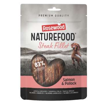 NATURE FOOD STEAK FILLET SALMON 100gr ΛΙΧΟΥΔΙΑ ΣΚΥΛΟΥ ROSEWOOD
