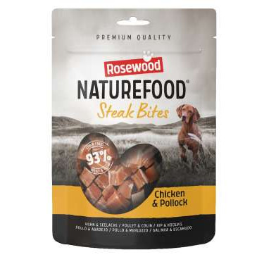 NATURE FOOD STEAK BITES CHICKEN 100gr ΛΙΧΟΥΔΙΑ ΣΚΥΛΟΥ ROSEWOOD
