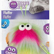 ΠΑΙΧΝΙΔΙ ΓΑΤΑΣ FLUFFER FURRY BALL ΜΕ CATNIP AFP
