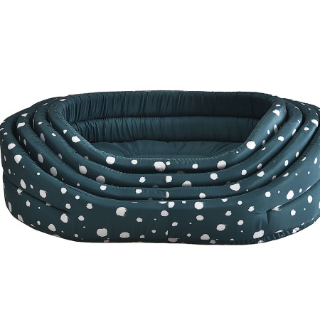 ΚΡΕΒΑΤΙ-ΦΩΛΙΑ ΠΡΑΣΙΝΟ-ΛΕΥΚΟ ΠΟΥΑ 65cm PET CAMELOT