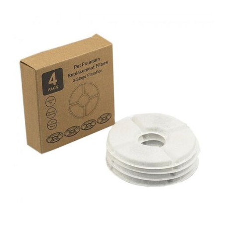 2980FILTER - FILTER FOR WATERING FOUNTAIN 2980MOKA 4pcs - Pet shop Petsite.gr - Pet Camelot