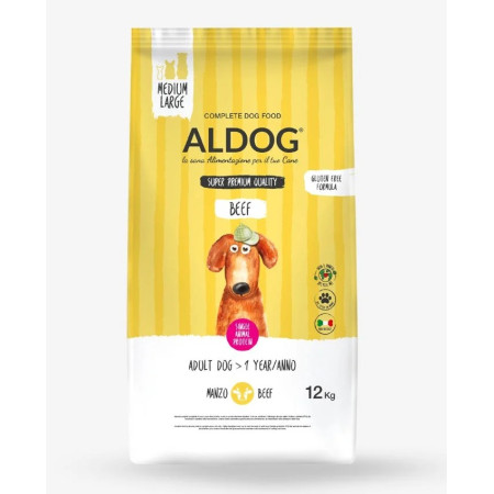 ALDOG ADULT MEDIUM/LARGE BEEF 12kg
