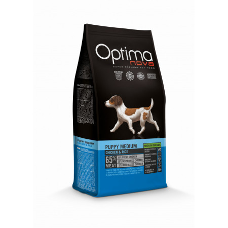 OPTIMA NOVA DOG PUPPY MEDIUM CHICKEN & RICE 12kg