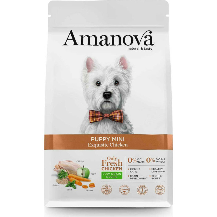 30123 - AMANOVA DOG PUPPY MINI EXQUISITE CHICKEN 2kg - Pet shop Petsite.gr - Amanova