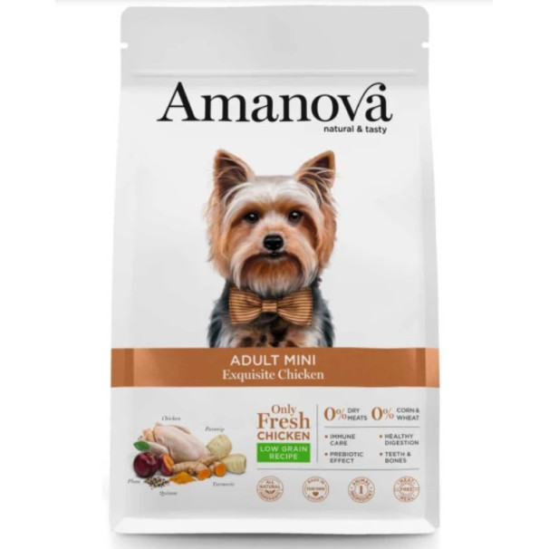 30128 - AMANOVA DOG ADULT MINI EXQUISITE CHICKEN 2kg - Pet shop Petsite.gr - Amanova