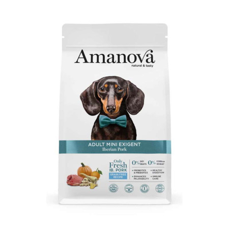 AMANOVA DOG ADULT MINI EXIGENT IBERIAN PORK 2kg