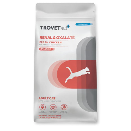 TROVET PLUS RENAL & OXALATE ADULT CAT FRESH CHICKEN 1.2kg