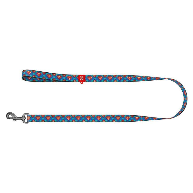 31186 - ΟΔΗΓΟΣ SUPERMAN LOGO SM 15mm*122cm WAUDOG - Pet shop Petsite.gr - Collar
