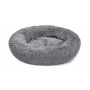 BED-NEST WITH FUR ROUNDED GREY SMALL 45*45*12cm PET CAMELOT
