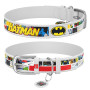 ΔΕΡΜΑΤΙΝΟ ΚΟΛΛΑΡΟ BATMAN1 XS 15mm*27-36cm ΜΕ QR CO