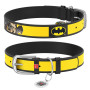 ΔΕΡΜΑΤΙΝΟ ΚΟΛΛΑΡΟ BATMAN2 MD 25mm*37-48cm ΜΕ QR CO