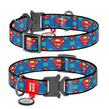 ΚΟΛΛΑΡΟ SUPERMAN LOGO MD 25mm*31-49cm METAL FASTEX