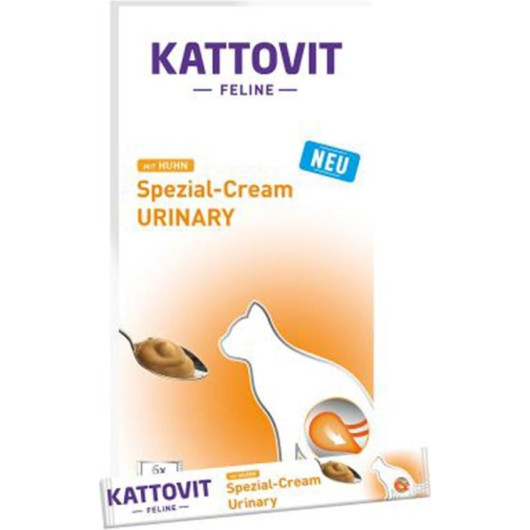 34153 - KATTOVIT URINARY CREAM ΜΕ ΚΟΤΟΠΟΥΛΟ 6τεμάχια/15gr - Pet shop Petsite.gr - Kattovit