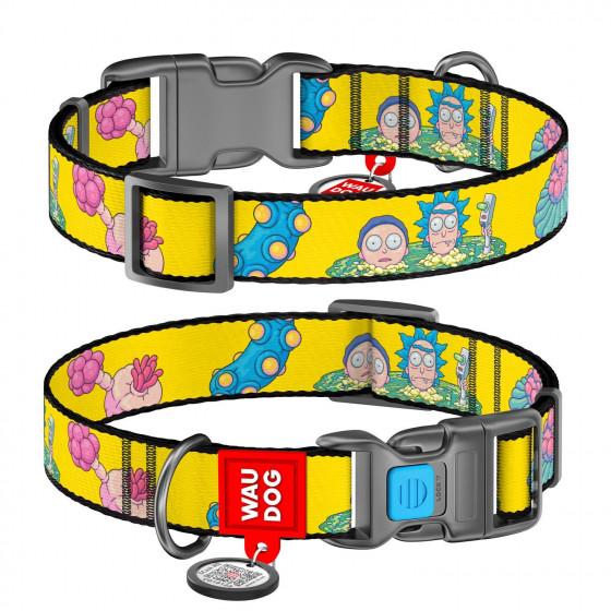344508 - ΚΟΛΛΑΡΟ RICK AND MORTY SM 15mm*25-35cm METAL FASTEX WAUDOG - Pet shop Petsite.gr - Collar