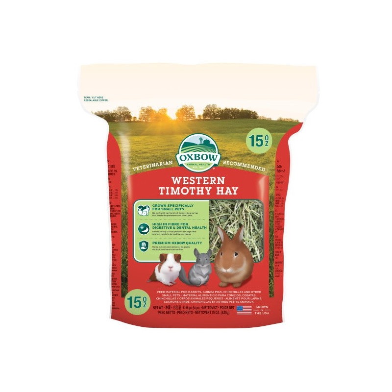 350600 - OXBOW ΧΟΡΤΟ WESTERN TIMOTHY 425gr - Pet shop Petsite.gr - Oxbow