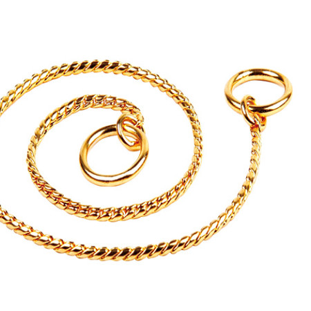 ΑΛΥΣΙΔΑ ΠΝΙΧΤΗΣ BRASS SNAKE ΧΡΥΣΗ LARGE 3mm*45cm PET INTEREST
