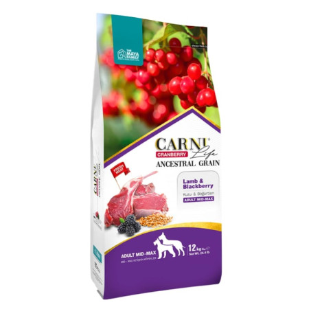 CARNI LIFE CRANBERRY DOG ADULT ΑΡΝΙ & ΜΥΡΤΙΛΟ MEDIUM-MAXI 12kg