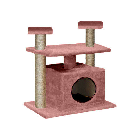 ΔΕΝΤΡΟ ΓΑΤΑΣ ΜΕ ΦΩΛΙΑ & 2 ΚΑΘΙΣΜΑΤΑ 32*58*80cm L/L