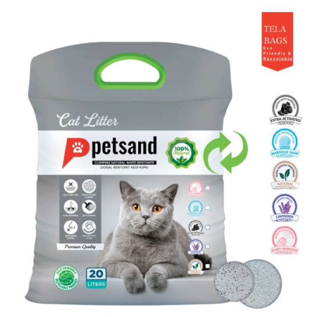 PETSAND ΜΠΕΝΤΟΝΙΤΗΣ ΓΑΤΑΣ BABY POWDER 20lt