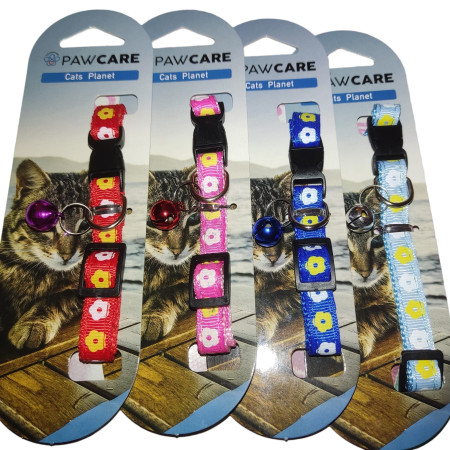 ΠΕΡΙΛΑΙΜΙΟ ΓΑΤΑΣ ΜΕ ΜΕΓΑΛΑ ΛΟΥΛΟΥΔΙΑ 10mm*30cm PAWCARE