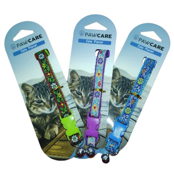 ΠΕΡΙΛΑΙΜΙΟ ΓΑΤΑΣ ΜΕ ΛΟΥΛΟΥΔΙΑ 10mm*30cm PAW CARE