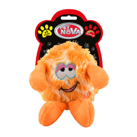 ΛΟΥΤΡΙΝΟ PLUSH SQUEAKING ORANGE MONSTER 11cm ΠΑΙΧΝΙΔΙ ΣΚΥΛΟΥ