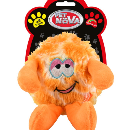 ΛΟΥΤΡΙΝΟ PLUSH SQUEAKING ORANGE MONSTER 11cm ΠΑΙΧΝΙΔΙ ΣΚΥΛΟΥ