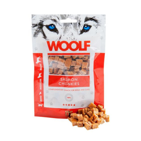 WOOLF SALMON CHUNKIES 100gr