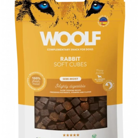 WOOLF RABBIT SOFT CUBES MONOPROTEIN 100gr