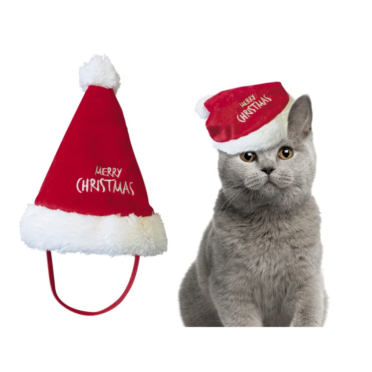 50635 - XMAS PLUSH HAT ΣΚΟΥΦΑΚΙ ΑΓΙΟΒΑΣΙΛΙΑΤΙΚΟ ΜΕ ΛΑΣΤΙΧΟ 18cm NOBBY - Pet shop Petsite.gr - Nobby