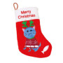 XMAS PLUSH GIFT SOCK CAT 20cm NOBBY