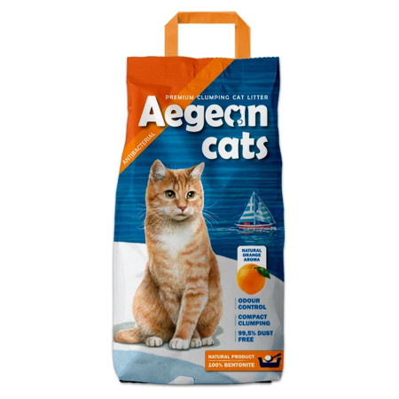 AEGEAN CAT ΑΜΜΟΣ ΓΑΤΑΣ ΠΟΡΤΟΚΑΛΙ 10kg
