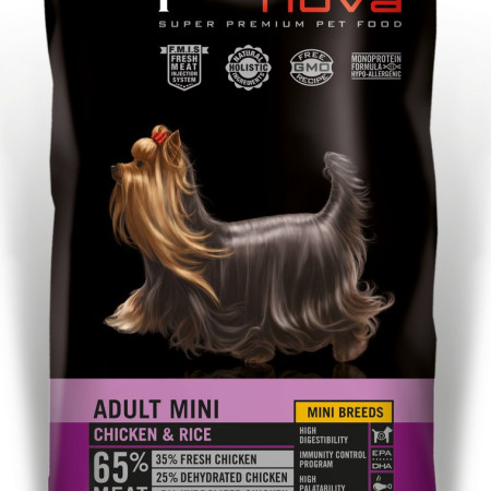 OPTIMA NOVA DOG ADULT MINI CHICKEN & RICE 12kg