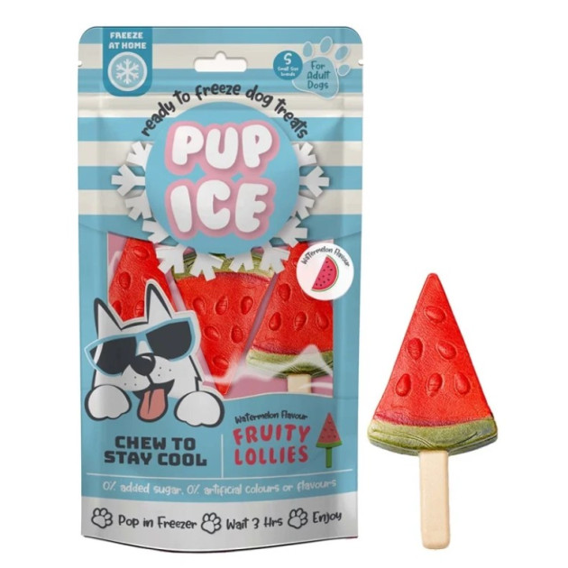 57103 - PUP ICE ICE-CREAM WATERMELON 3pcs 90gr - Pet shop Petsite.gr - Διάφορα