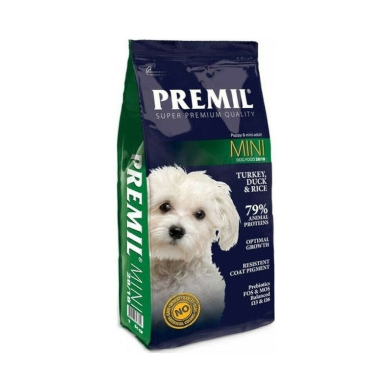 600102S - PREMIL DOG ADULT MINI TURKEY,DUCK & RICE 15kg - Pet shop Petsite.gr - Διάφορα