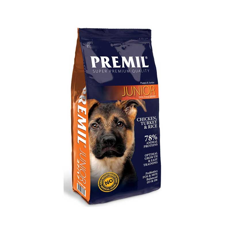600105S - PREMIL DOG JUNIOR CHICKEN,TURKEY & RICE 15kg - Pet shop Petsite.gr - Διάφορα