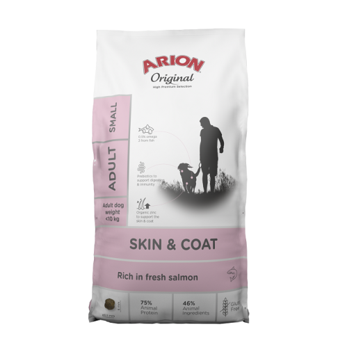 6065S - ARION ORIGINAL DOG MAINTENANCE SMALL SKIN & COAT SALMON & RICE 7kg - Pet shop Tropikos on line - Arion