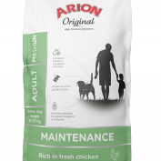 ARION ORIGINAL DOG MAINTENANCE ADULT MEDIUM CHICKEN & RICE 12kg