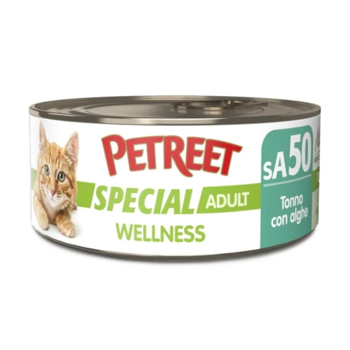 6828801 - PETREET SPECIAL ADULT CAT-WELLNESS TUNA & ALGAE SA50 70gr - Pet shop Petsite.gr - Petreet