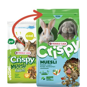 7006 - CRISPY MUESLI RABBITS ΧΥΜΑ ΚΟΥΝΕΛΟΤΡΟΦΗ - Pet shop Tropikos on line - Versele-Laga