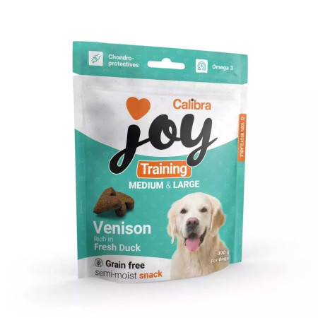 ΛΙΧΟΥΔΙΑ ΣΚΥΛΟΥ JOY TRAINING ADULT MEDIUM & LARGE FRESH DUCK GRAIN FREE 300gr