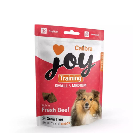 ΛΙΧΟΥΔΙΑ ΣΚΥΛΟΥ JOY TRAINING ADULT SMALL & MEDIUM FRESH BEEF GRAIN FREE 150gr