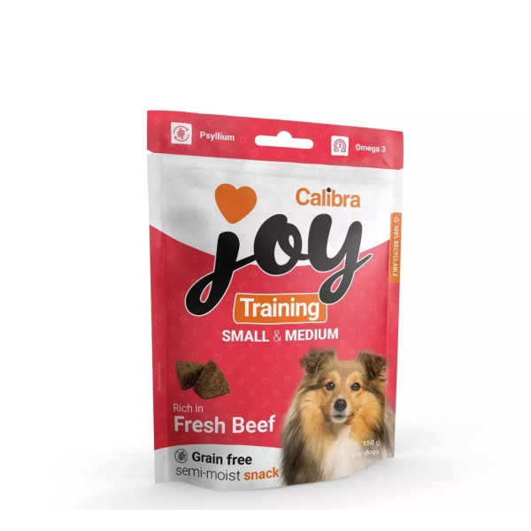 ΛΙΧΟΥΔΙΑ ΣΚΥΛΟΥ JOY TRAINING ADULT SMALL & MEDIUM FRESH BEEF GRAIN FREE 150gr