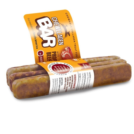 ΜΠΑΡΑ ΚΟΛΛΑΓΟΝΟΥ SMALL ΜΕ ΓΕΥΣΗ ΜΟΣΧΑΡΙ 75g - 12*2cm 3PACK CHEWLLAGEN BAR